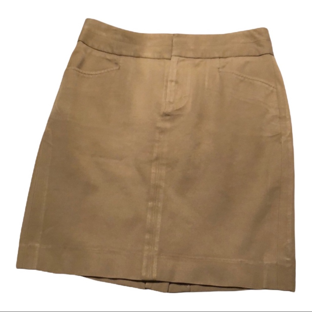 Banana Republic khaki skirt stretch